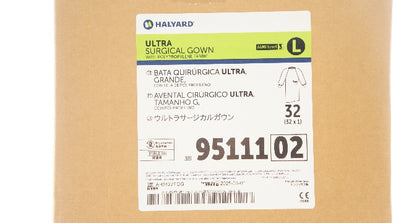 Halyard 95111 Ultra Surgical Gown Large - Case of 32